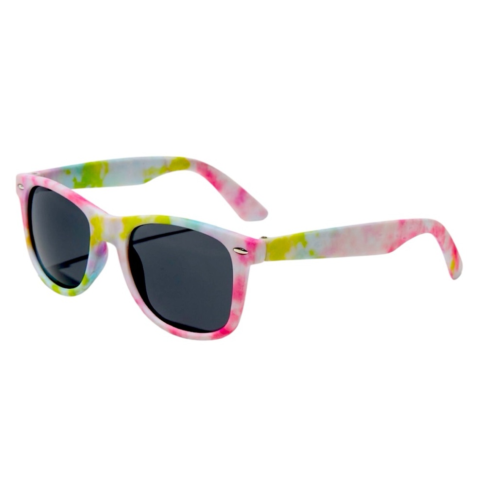 Colorful Rainbow Tie-Dye Retro Sunglasses - NWT
